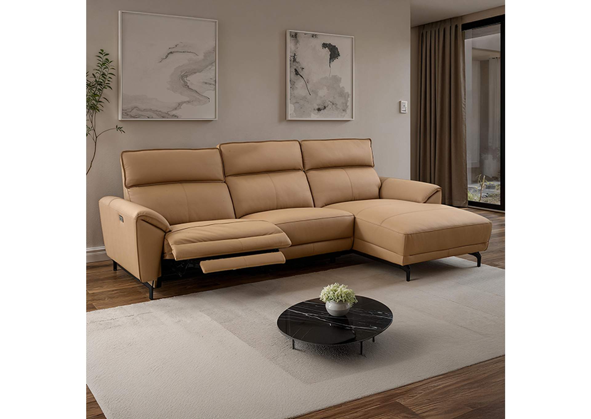 Theola Power Sectional, Right Chaise image 1