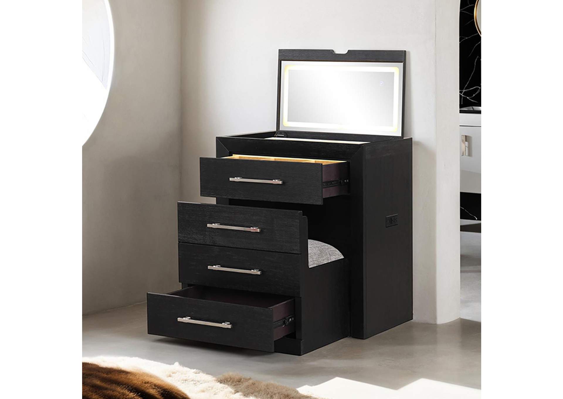 Ashbourne Bedside Vanity Set w/ Stool image 1