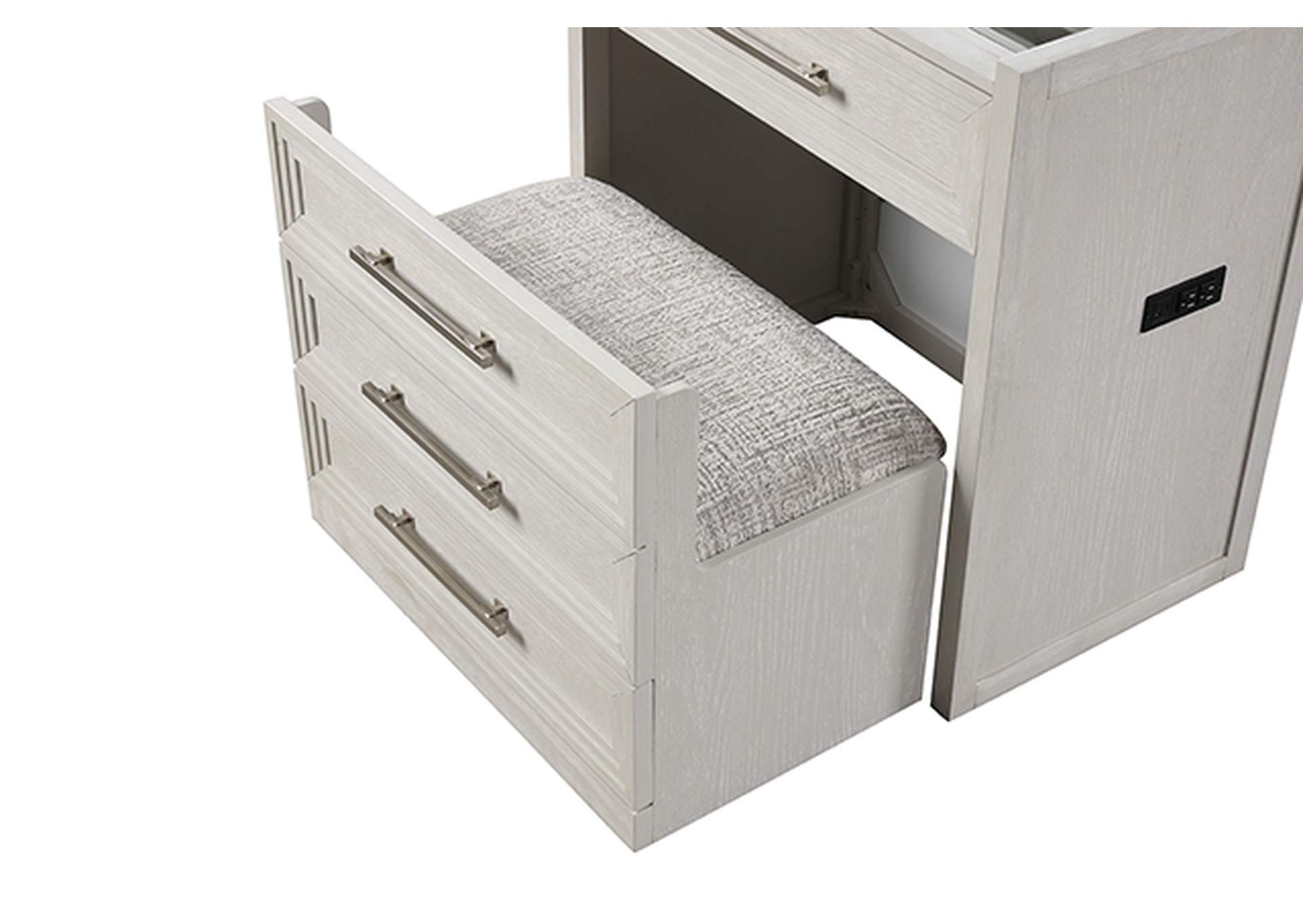 Ashburton Bedside Vanity Set w/ Stool image 6