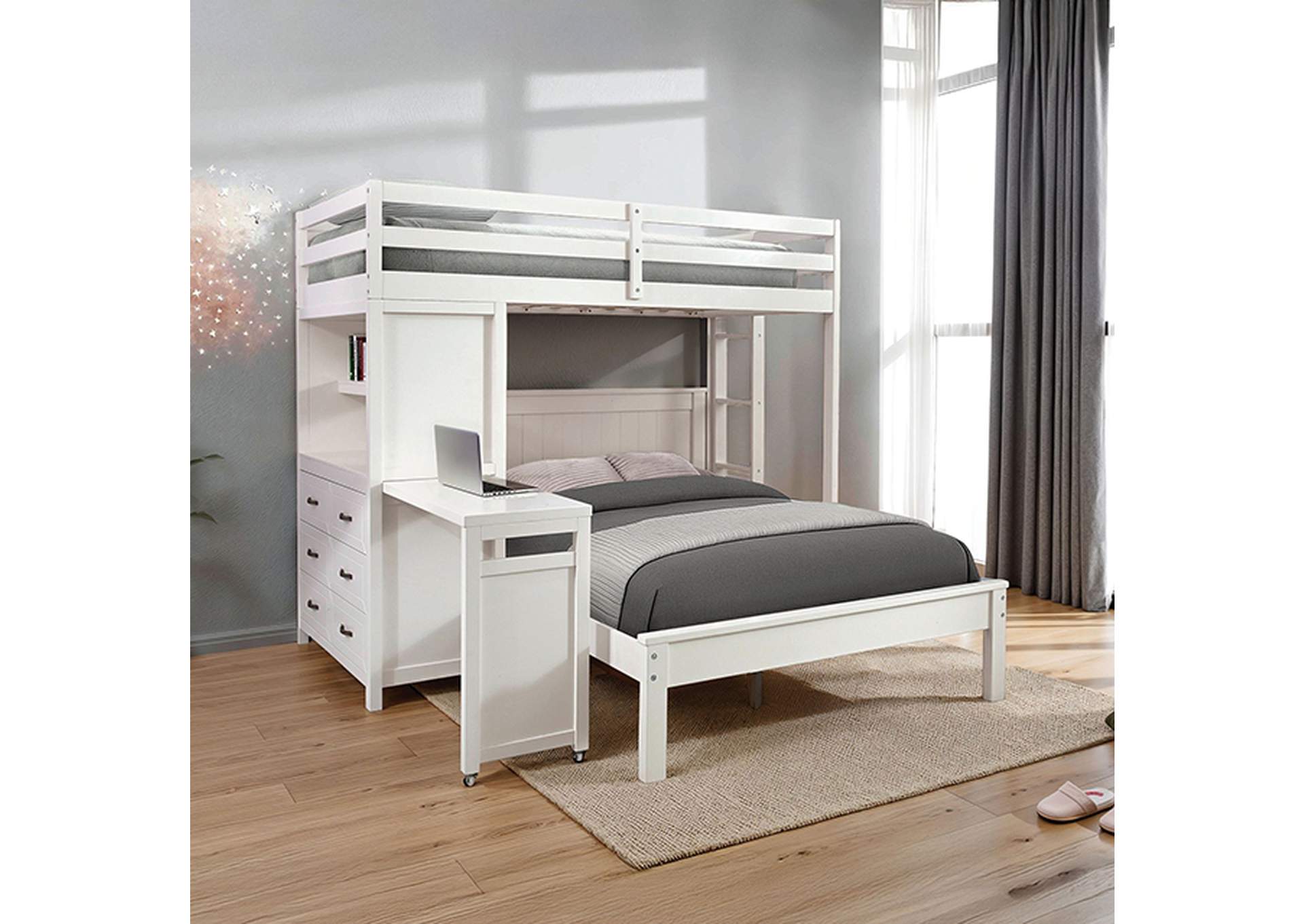 Aludra Loft Bed With Full Bed image 1