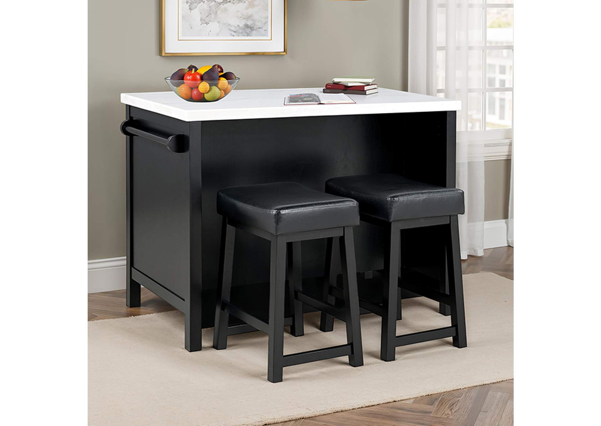Albergo 3 Pc Bar Table Set image 1