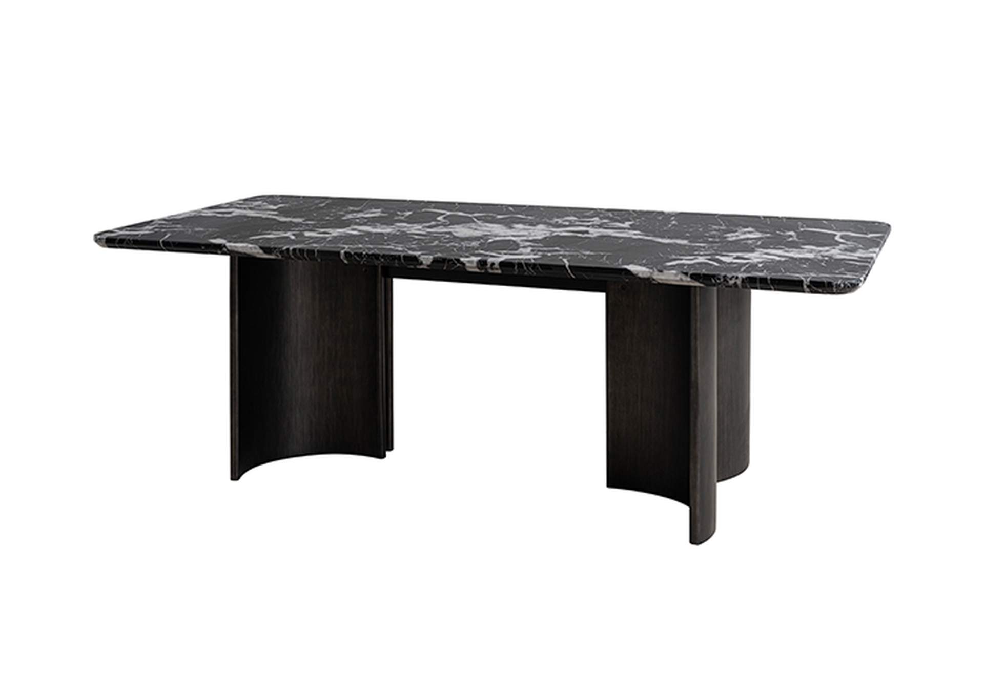 Selsey Dining Table, Black Stone Top image 5