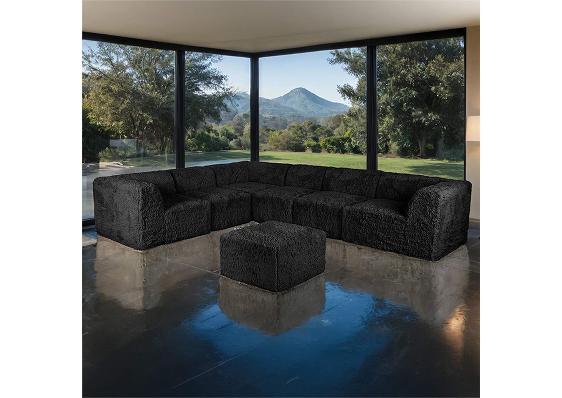 Nappi Large L-Sectional w/ Ottoman (Compressed Foam) image 1