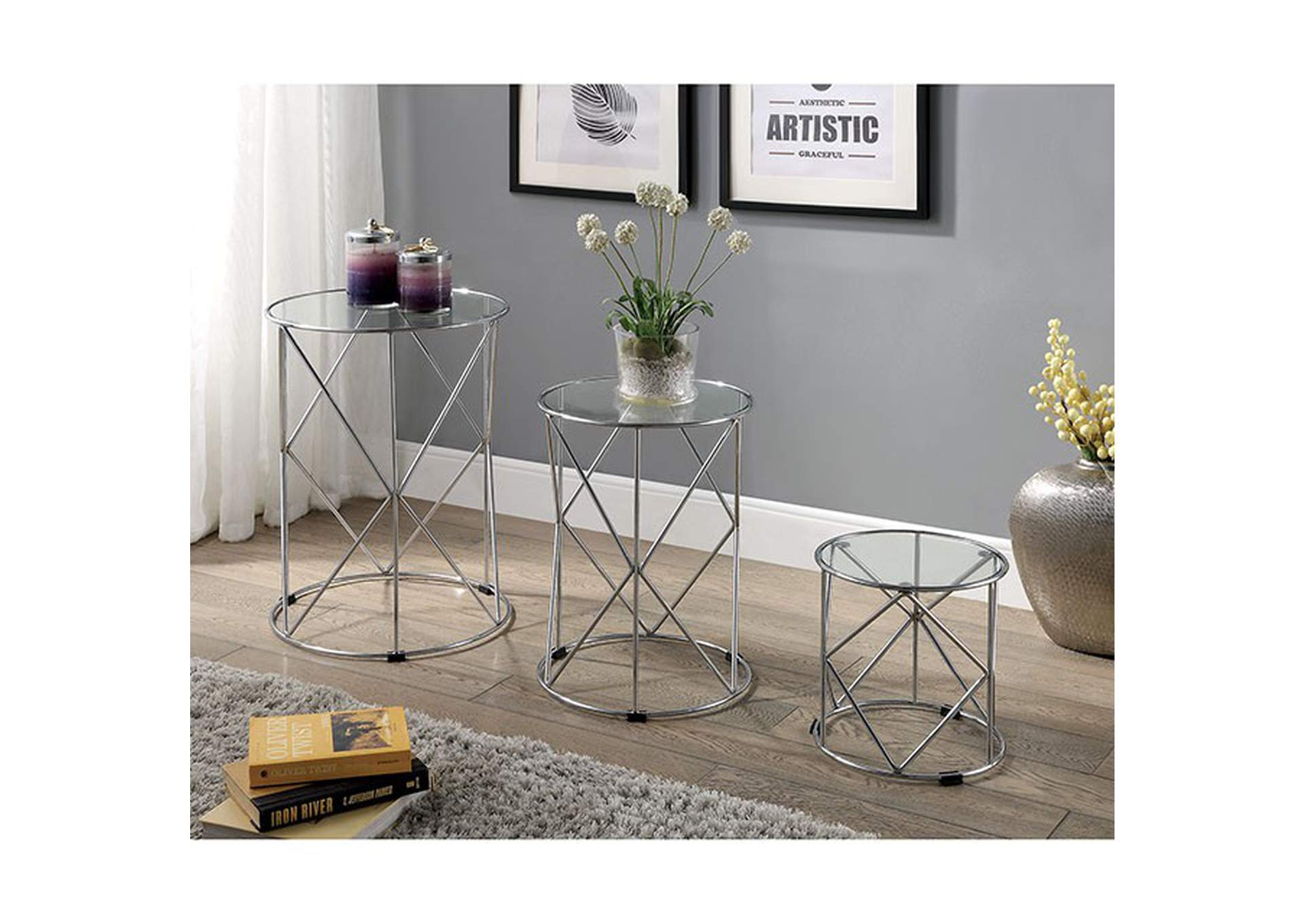 Madyson 3 Pc. Nesting Table image 3