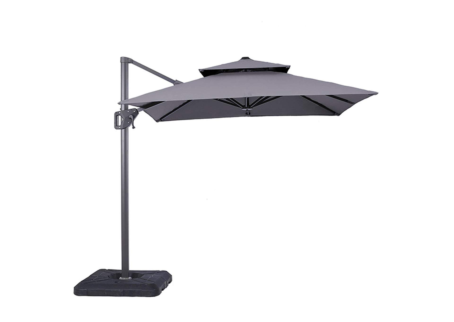 Fida 8 Ft Square Umbrella w/ Double Top + 37" Large Base