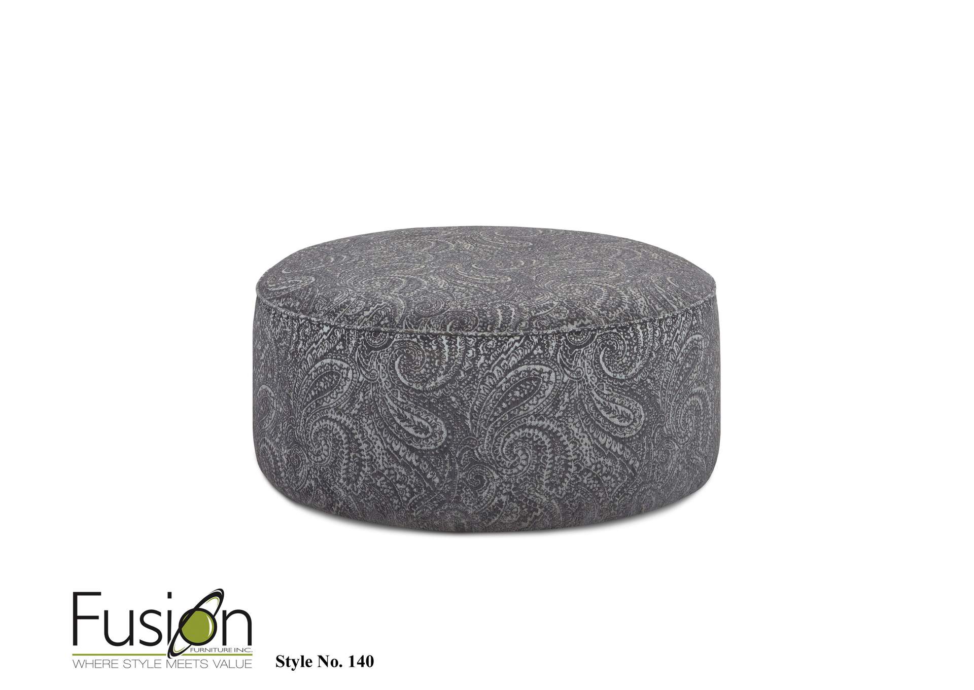 Sweater Bone (Revolution) Bono Cobalt Cocktail Ottoman image 1
