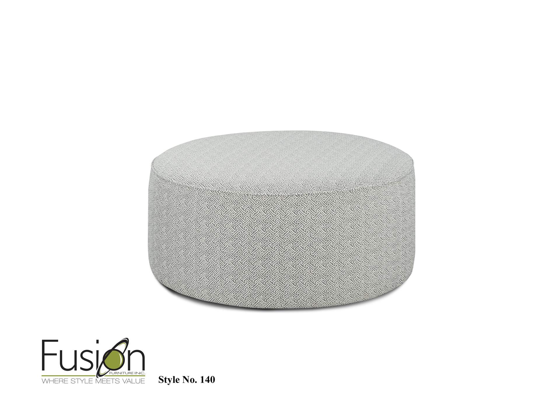 Barnabus Mushroom Bridget Pebble Cocktail Ottoman image 1
