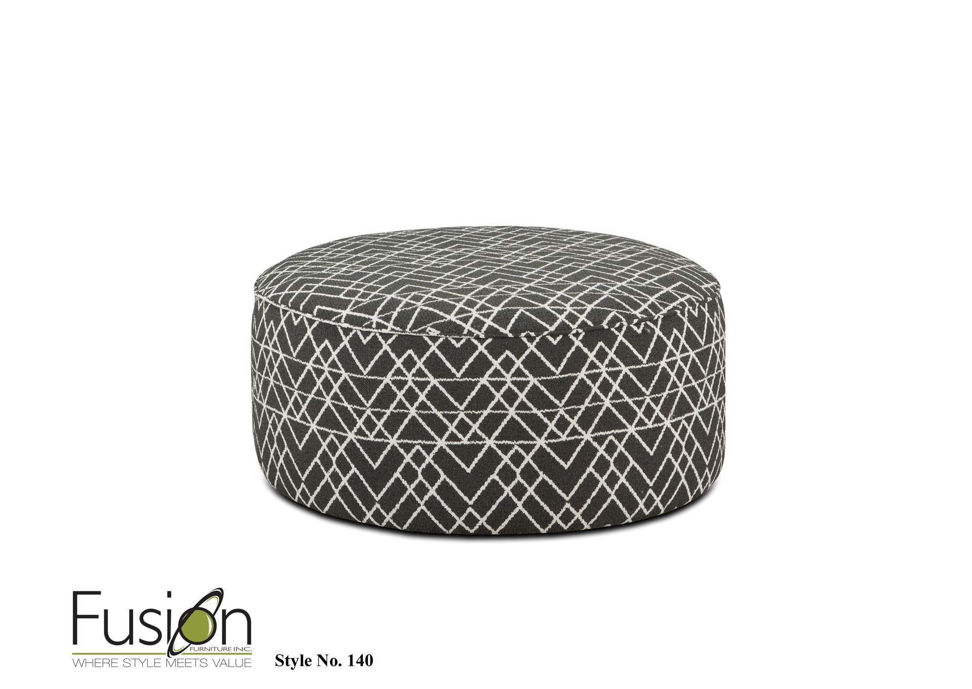 Popstitch Shell (Livesmart) Hyphen Onyx Cocktail Ottoman image 1