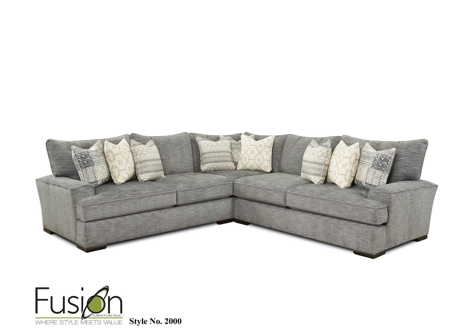 2000HandwovenSlateRiverdale Handwoven Slate Sectional image 1