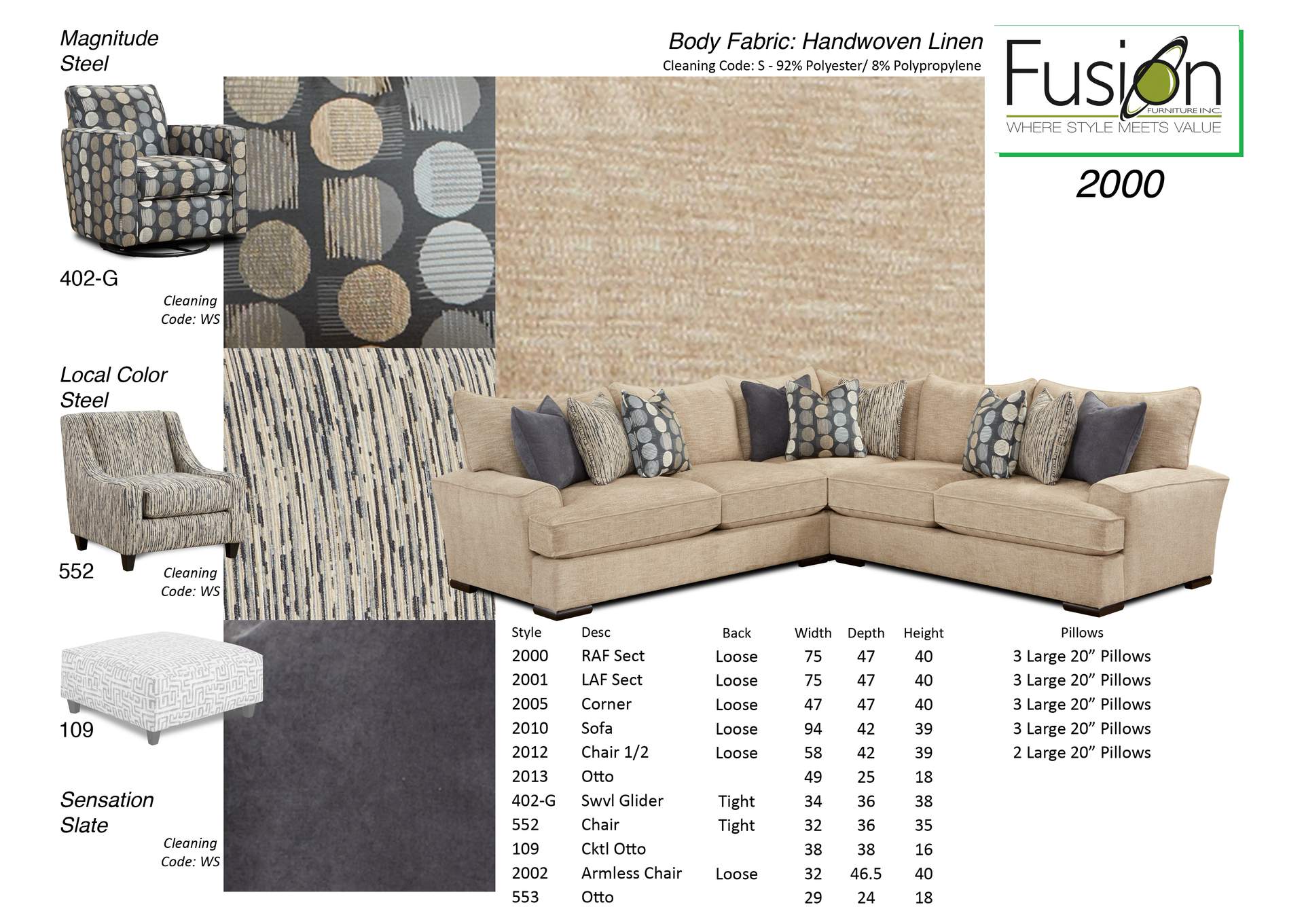 Handwoven Linen Handwoven Linen Sectional image 1