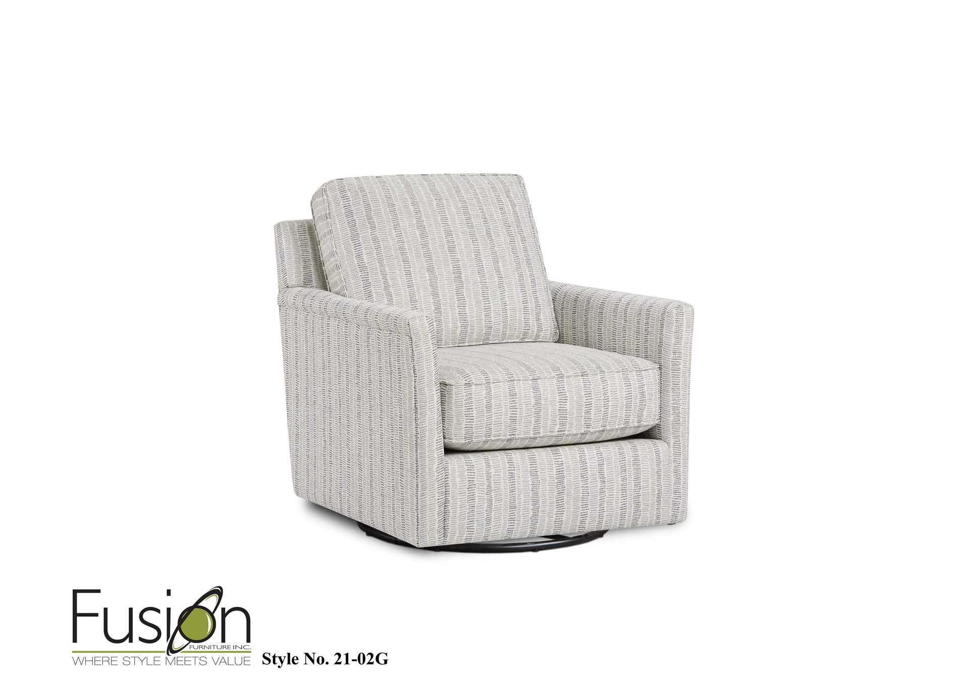 51-00KpEnticePaver Melbourne Denim Swivel Glider Chair image 1