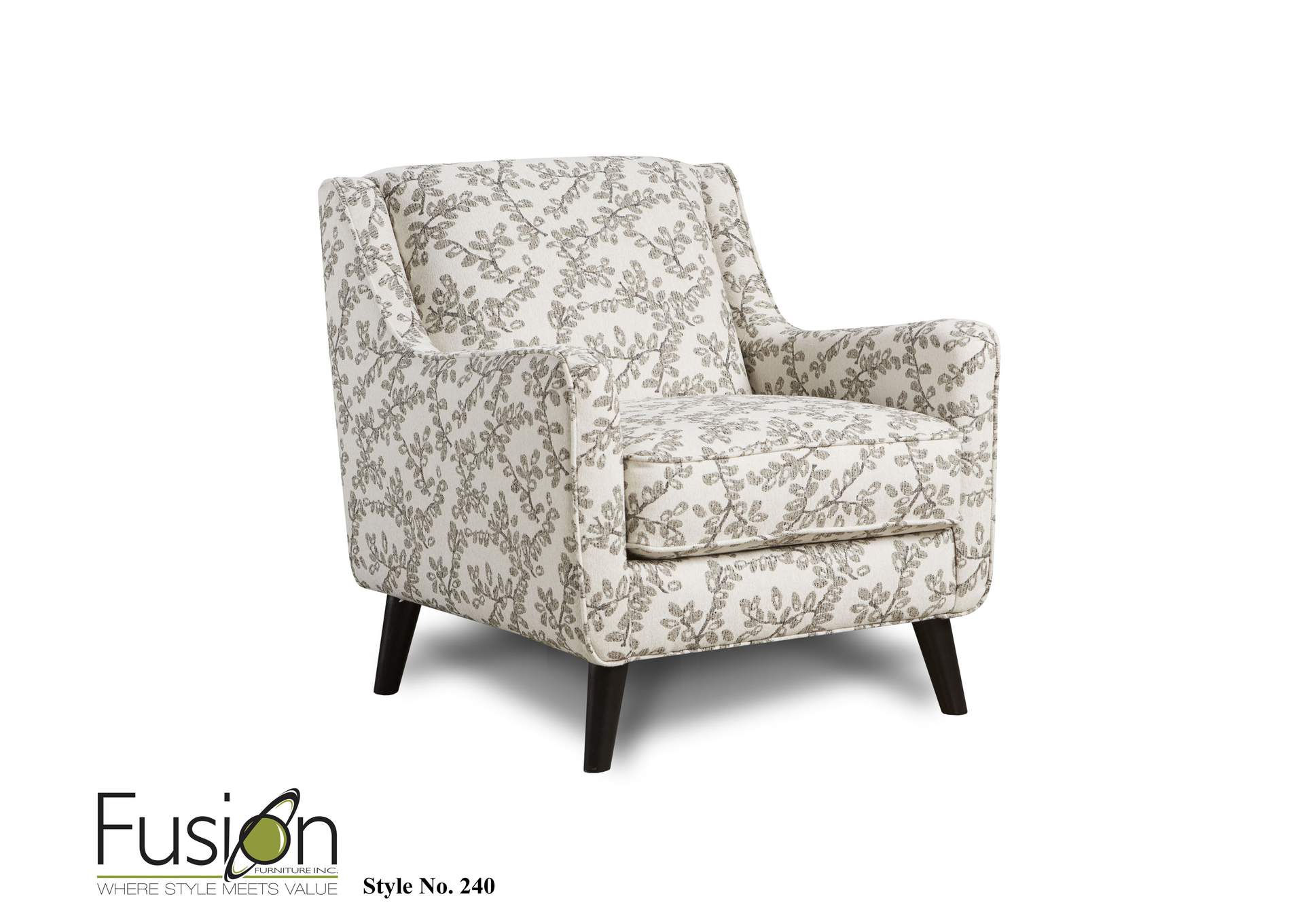 Evenings Stone (Revolution) Swirl Accent Chair image 1