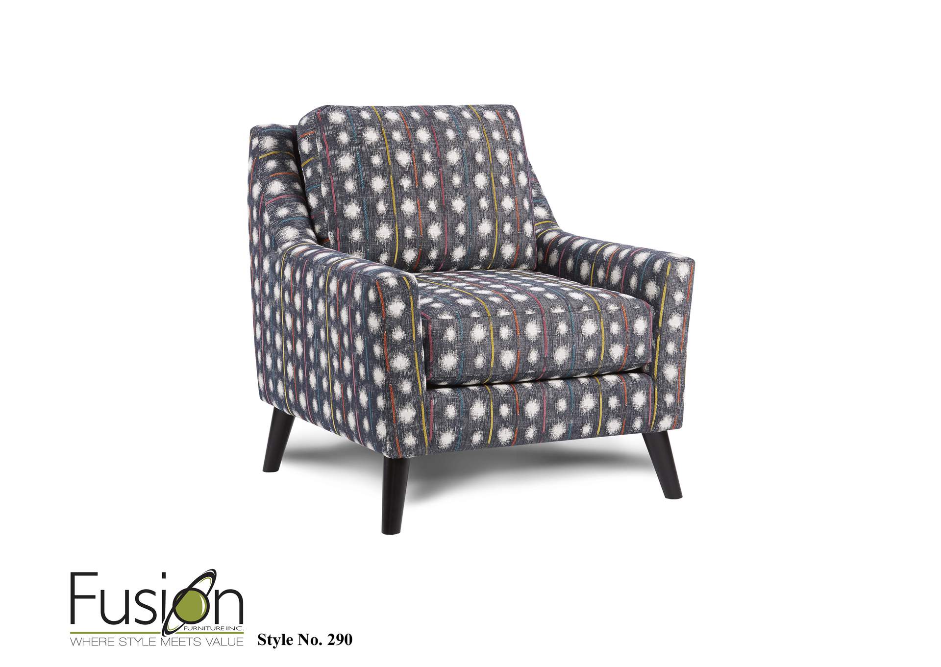 Theron Indigo Malta Accent Chair image 1