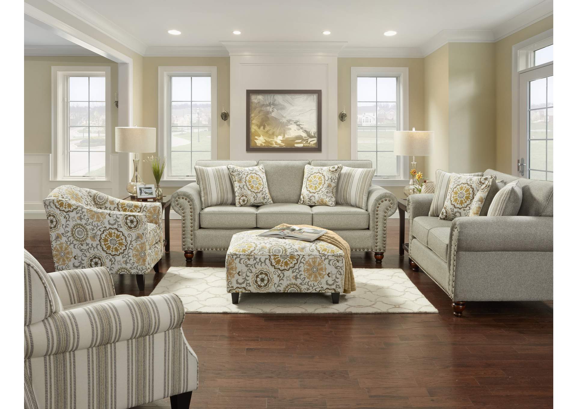 Romero Sterling (Revolution) Cloudy Loveseat image 1