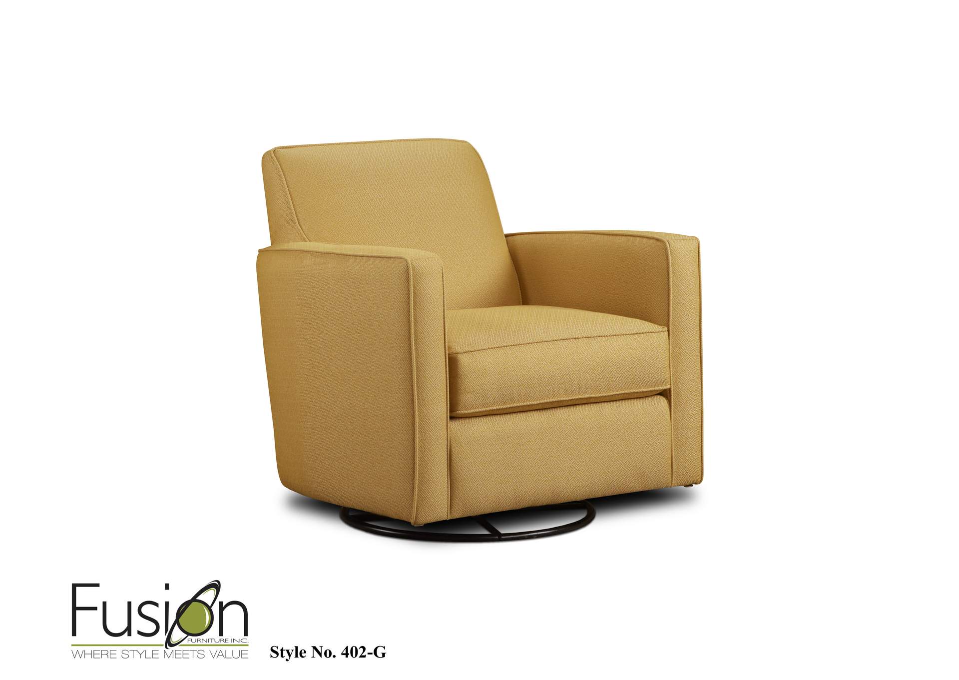 Maxwell Gray Gold Mine Citrine Accent Chair image 1