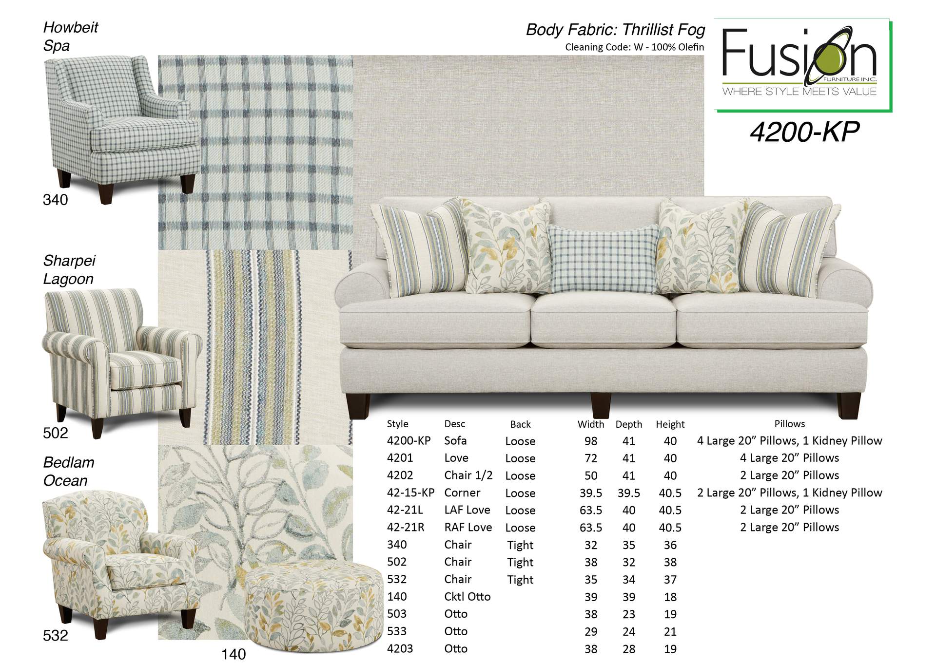 Thrillist Fog (Sustain) Thrillist Fog Sofa image 1