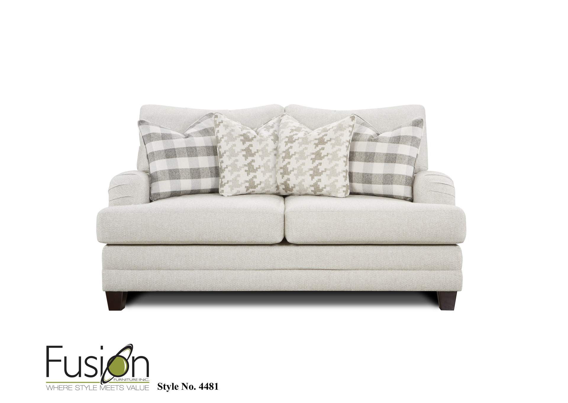 Basic Wool (Revolution) Celeste Loveseat image 1