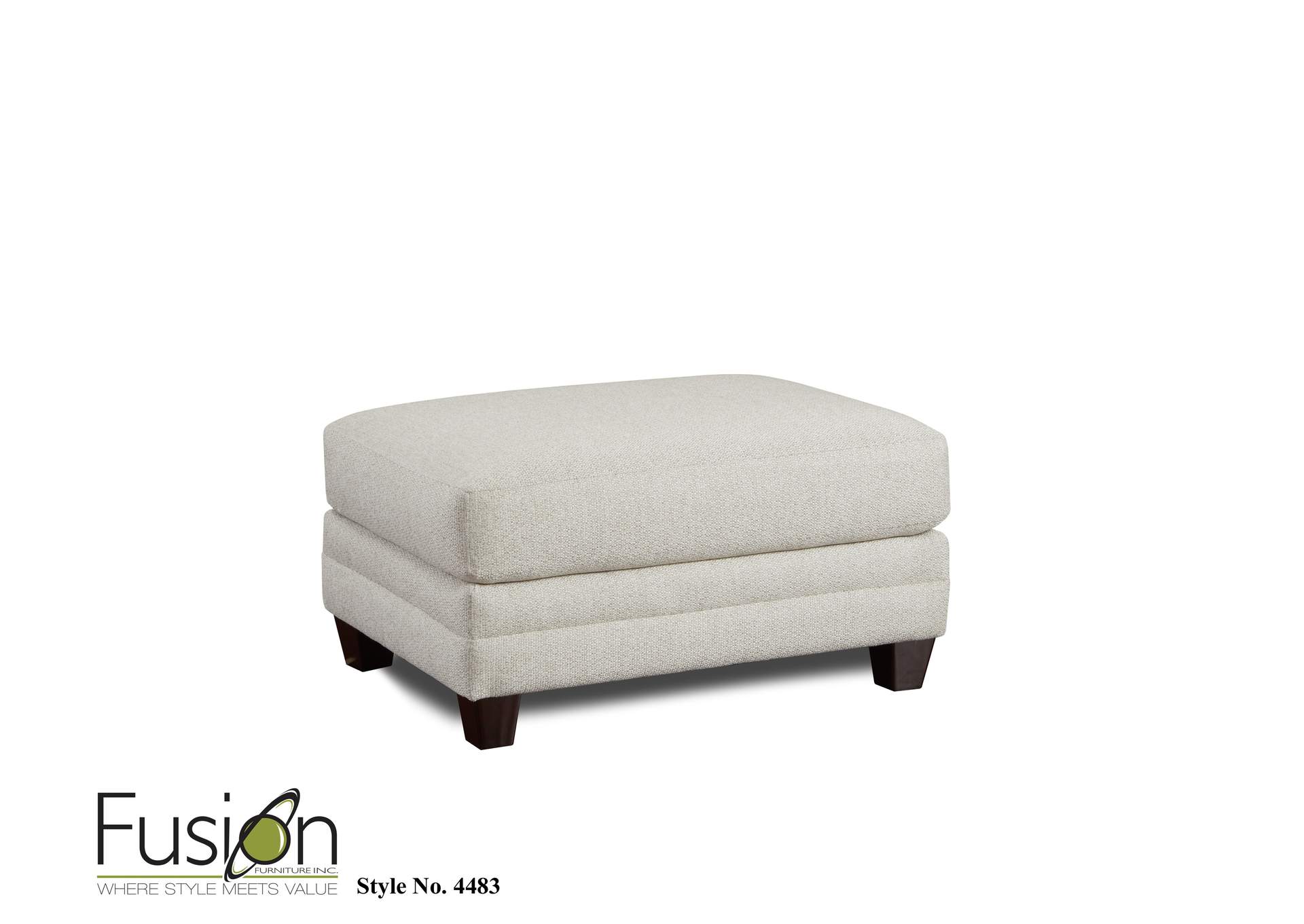 Basic Wool (Revolution) Celeste Ottoman image 1