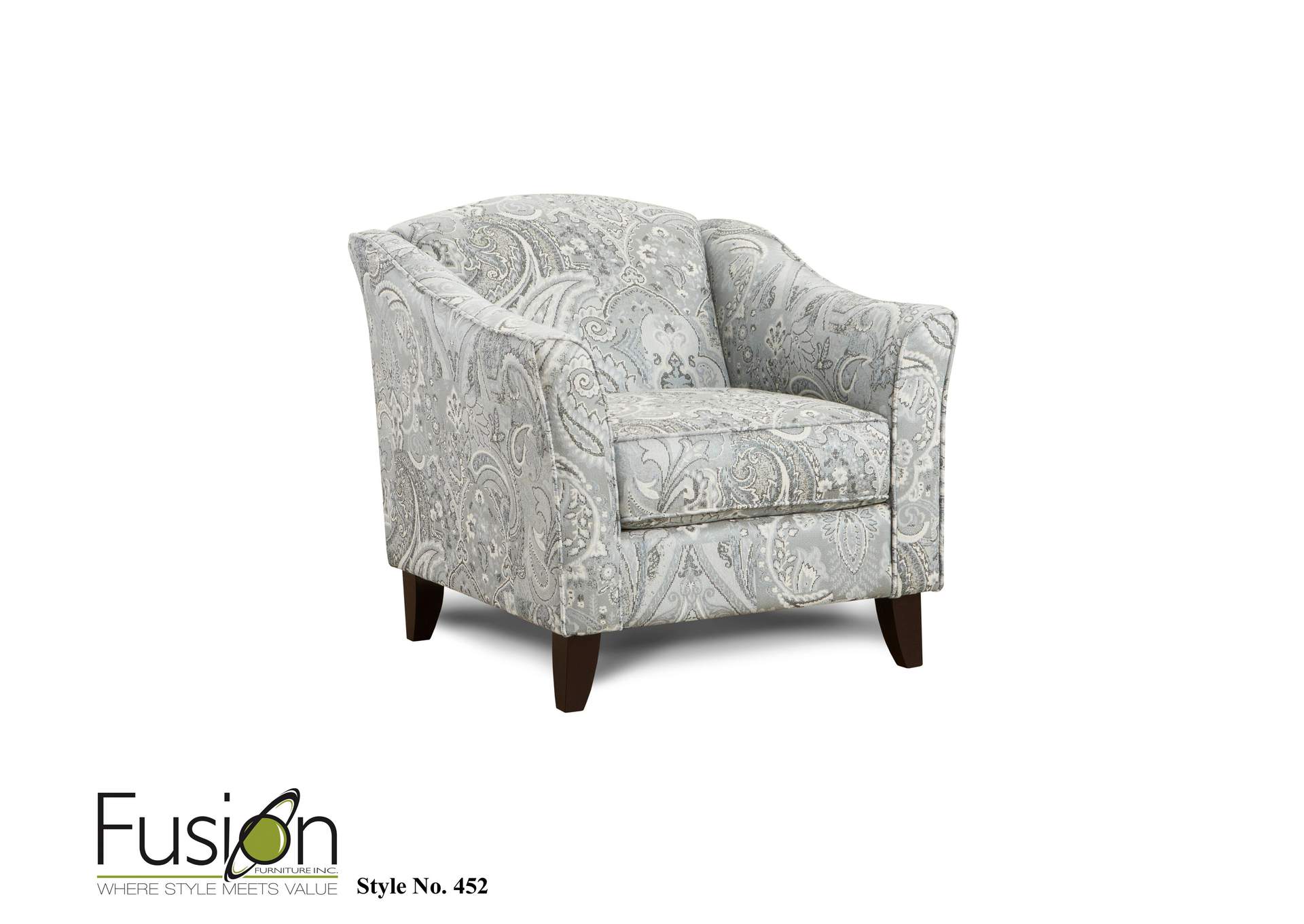 Sweater Bone (Revolution) Kitteridge Cobalt Accent Chair image 1
