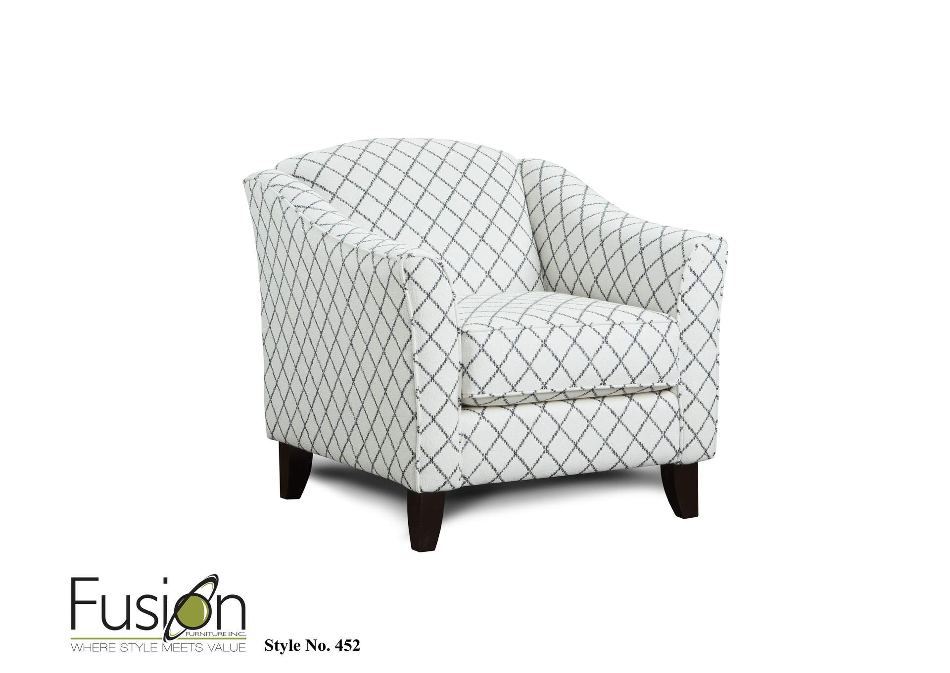 Macarena Cadet (Revolution) Muse Blue Accent Chair image 1