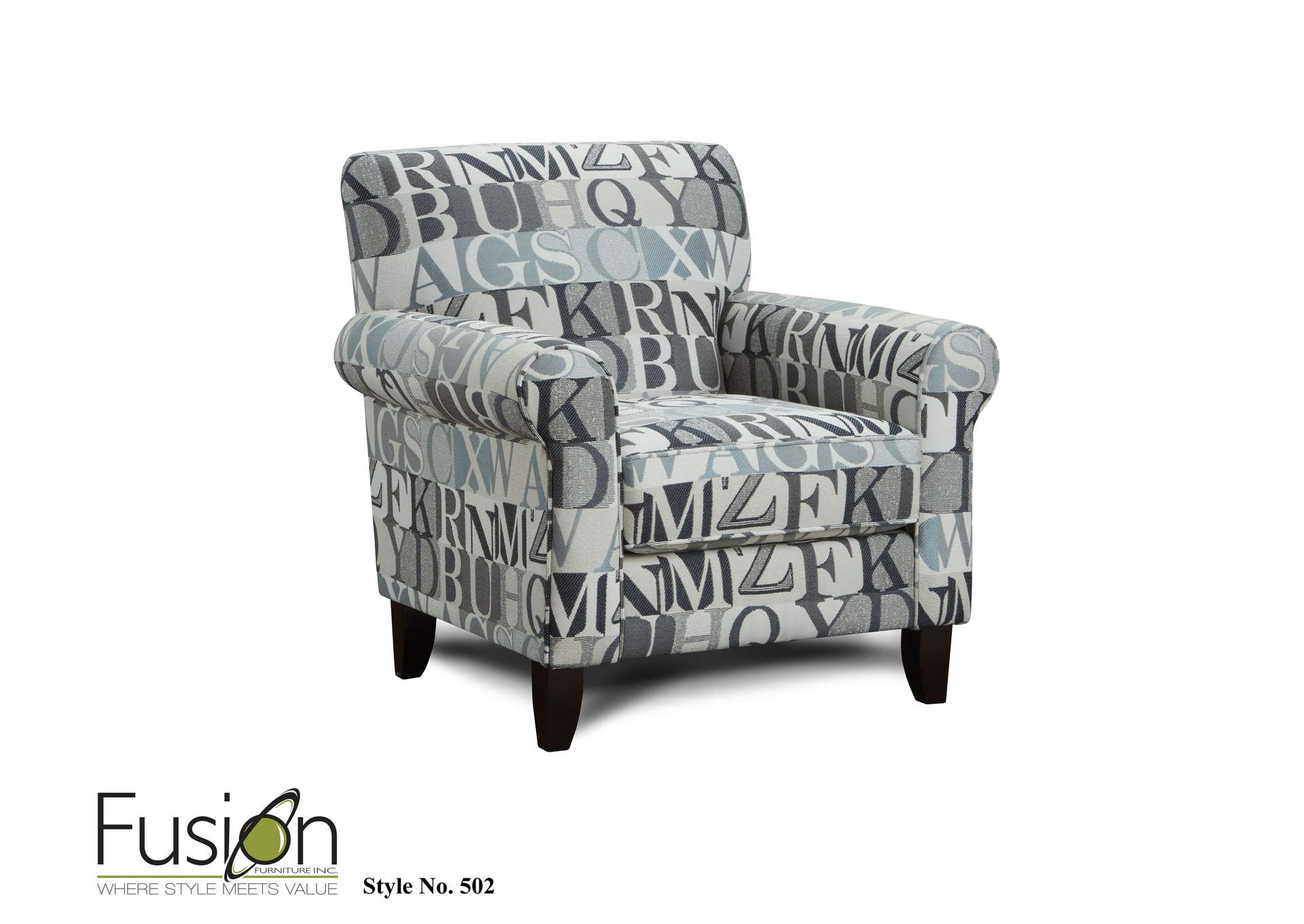 Macarena Cadet (Revolution) Anecdote Blue Accent Chair image 1