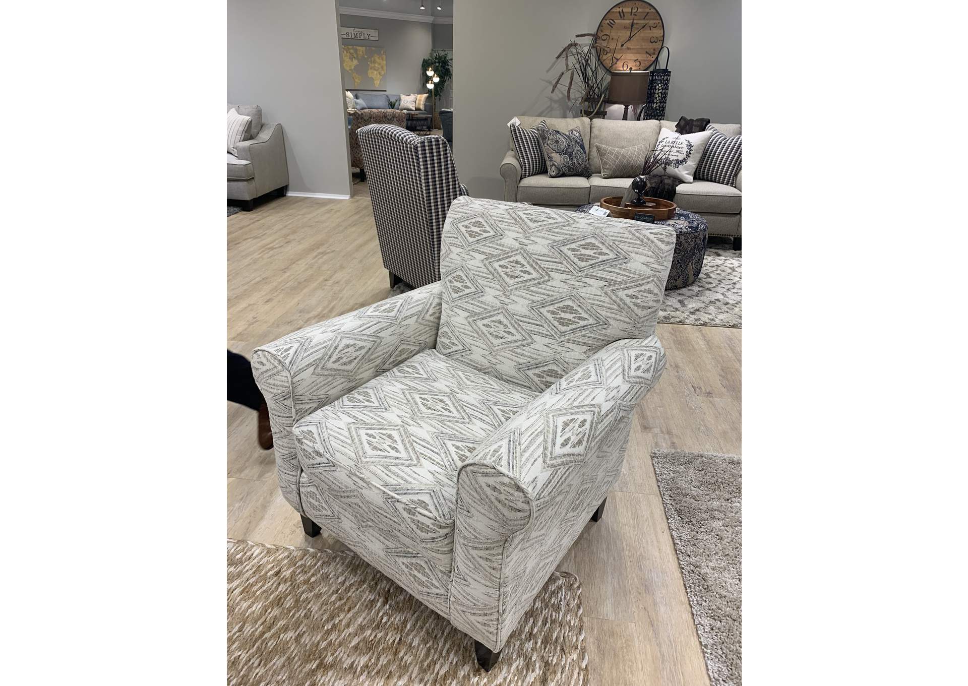 9778VibrantVisionOatmeal Delta Accent Chair image 1