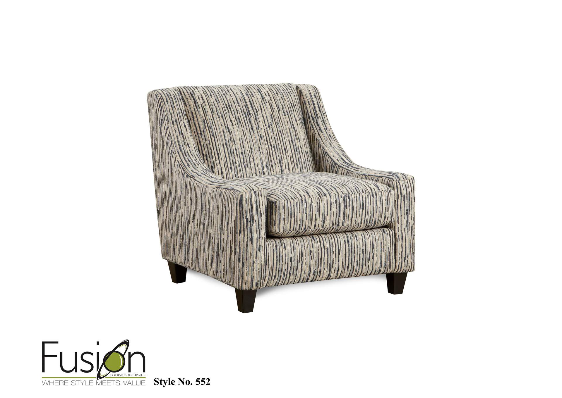 Handwoven Linen Local Color Steel Accent Chair image 1