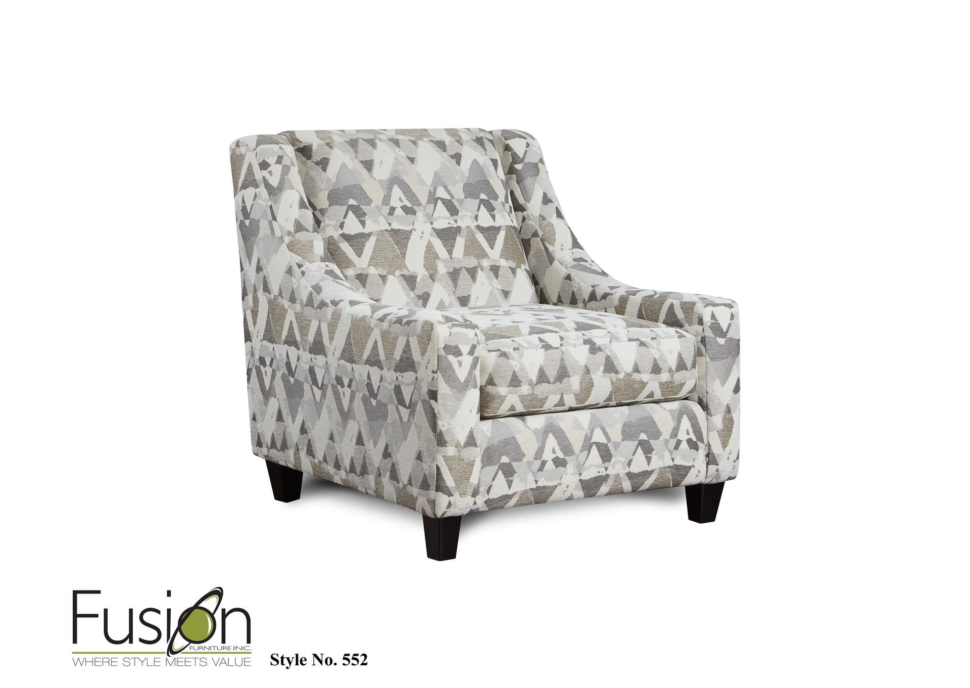 Alton Silver Mountain View Cement Accent Chair image 1