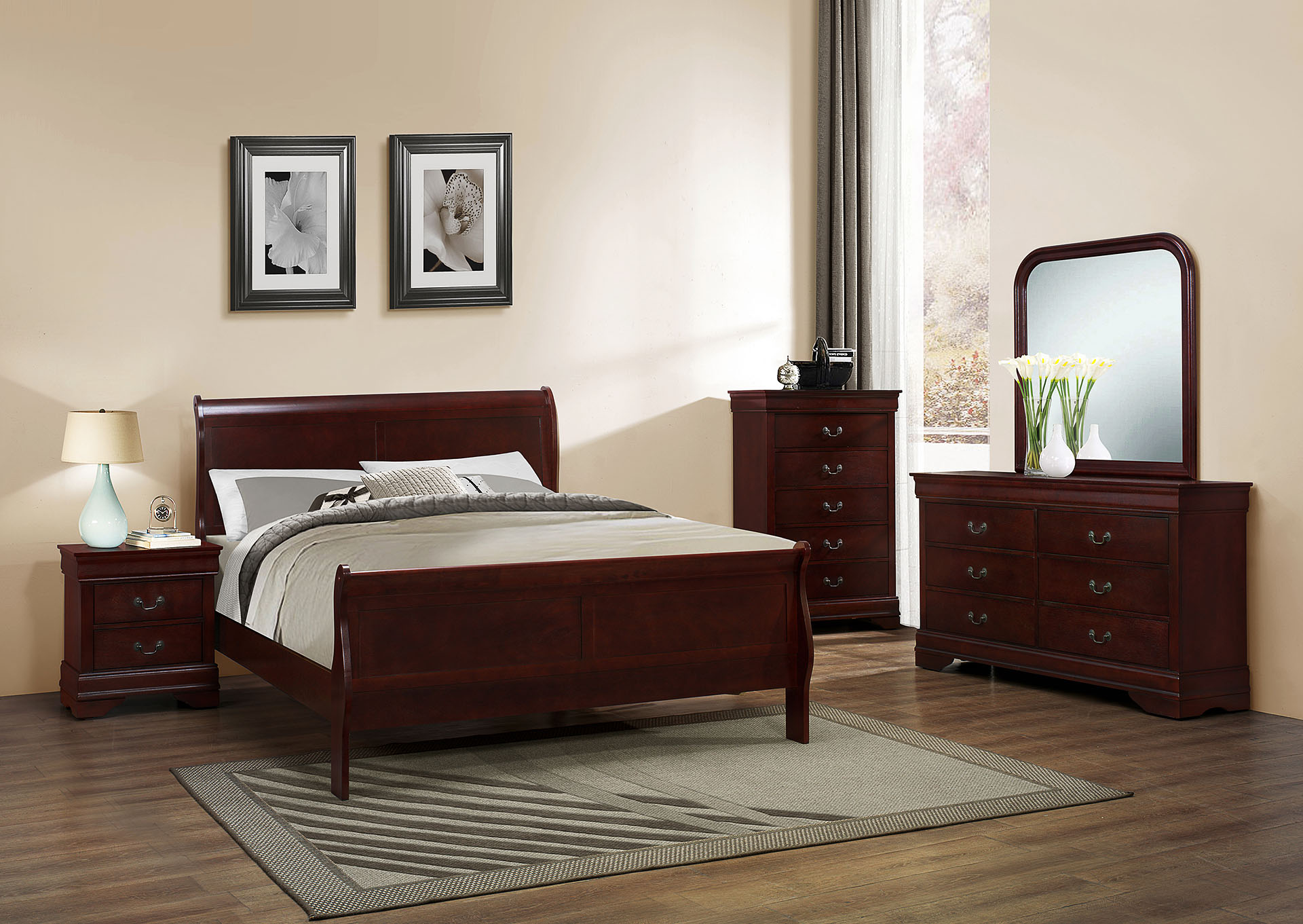 Louis Phillipe Cherry Dresser image 1