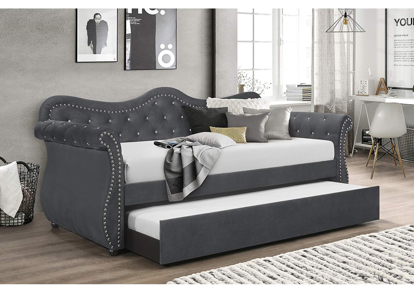 Abby Gray Day Bed image 1