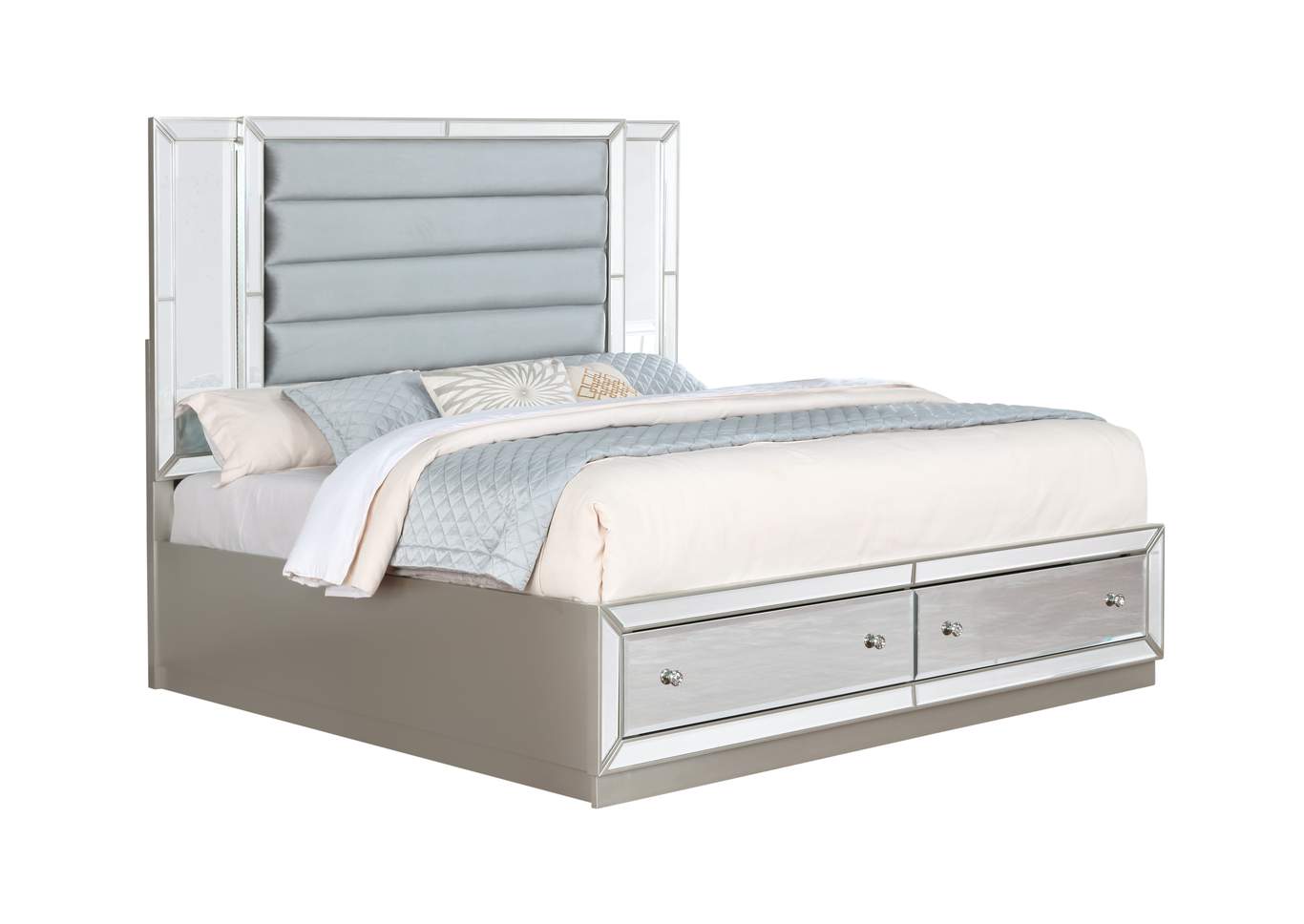 Infinity Silver King Bed image 1