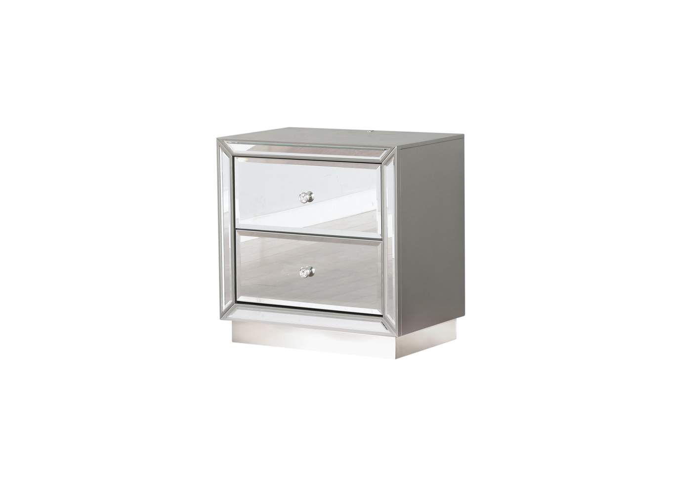 Infinity Silver Nightstand image 1