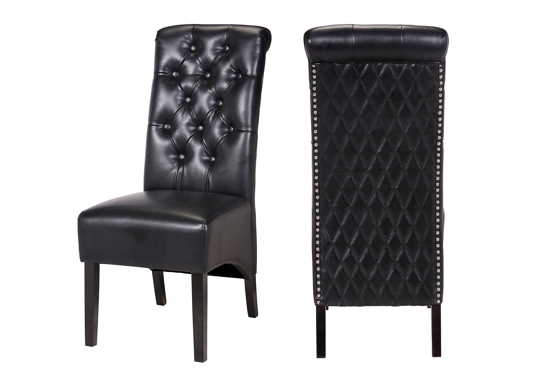 Lucy Black Accent Chairs / Dining Chairs image 1