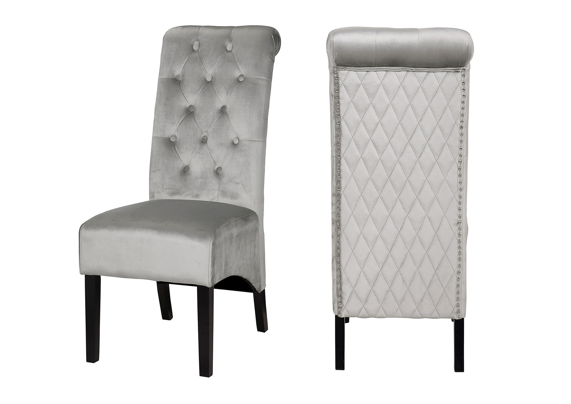 Lucy Light Gray Accent Chairs / Dining Chairs image 1
