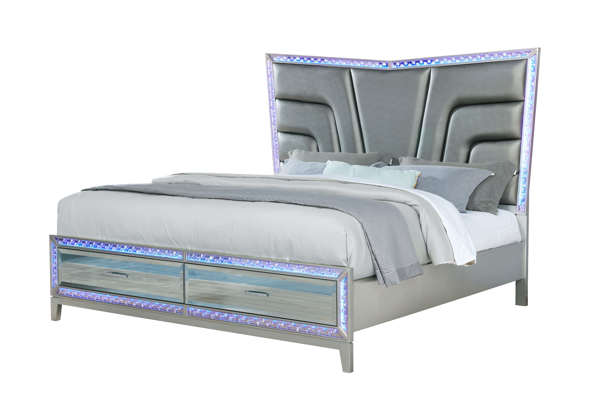 Luxury Black King Bed image 1