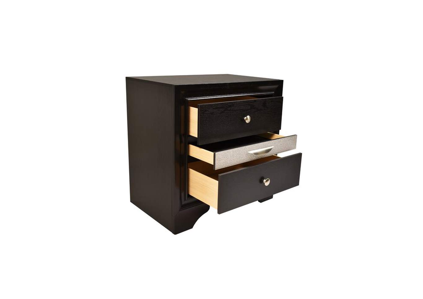 Matrix Black Nightstand image 1