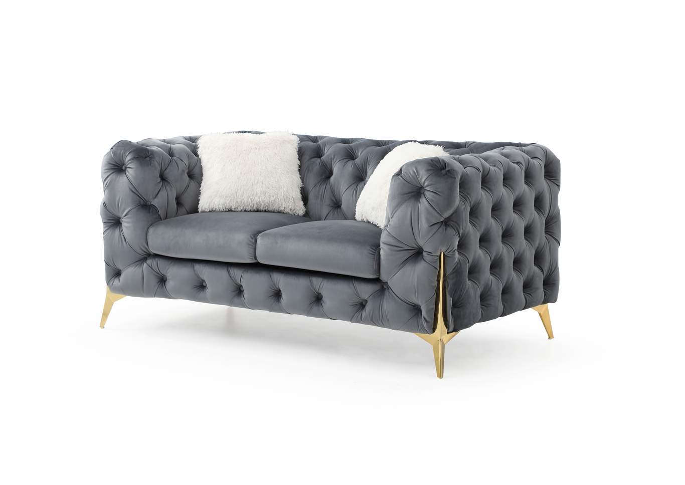 Moderno Gray Loveseat image 1