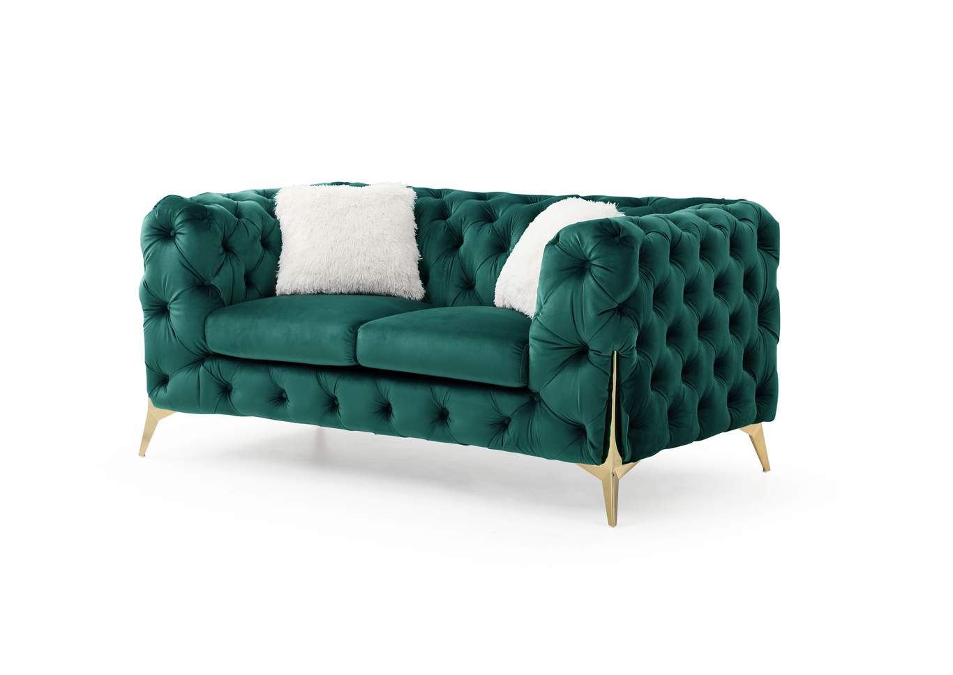 Moderno Green Loveseat image 1