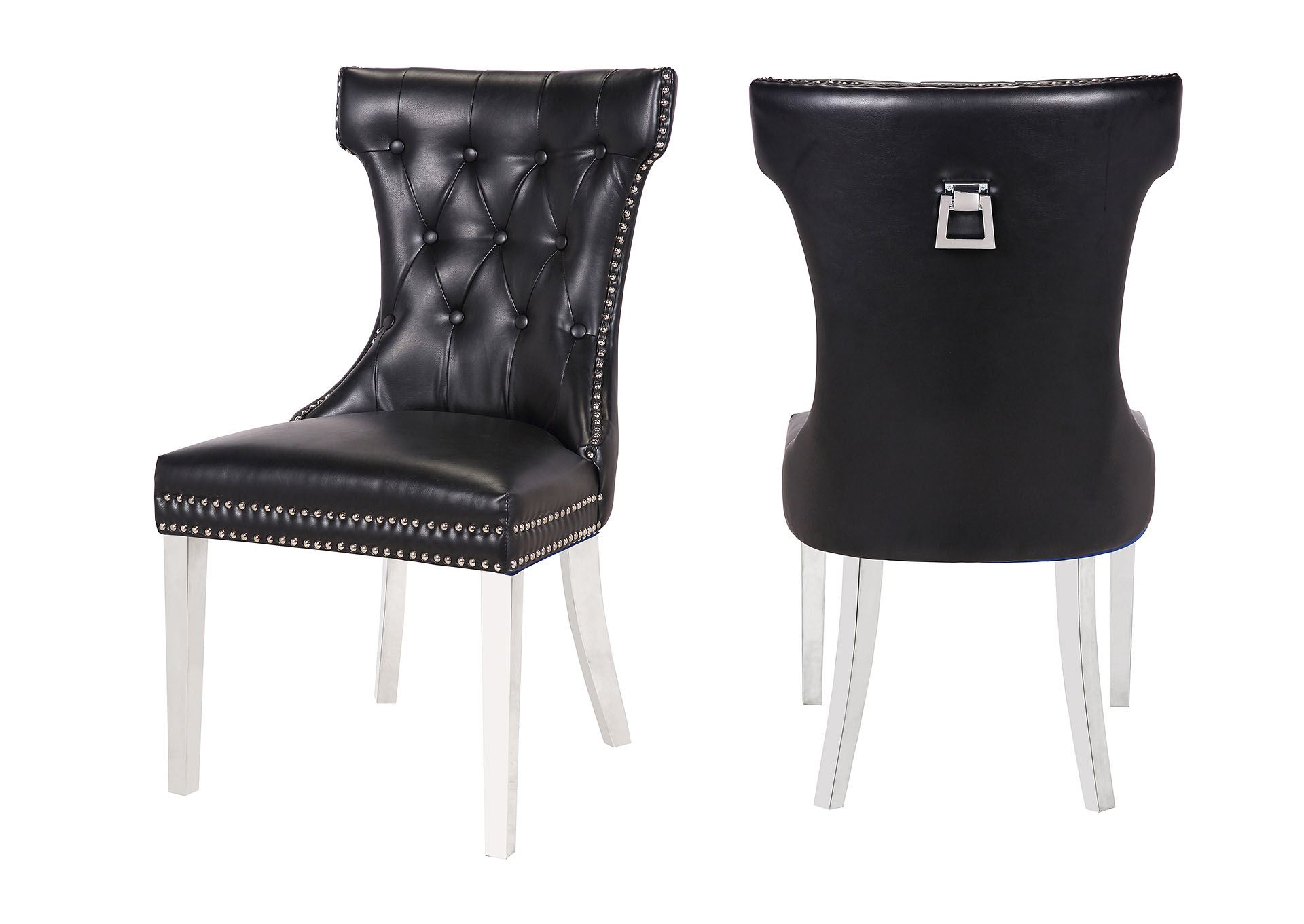Rita Black Accent Chairs / Dining Chairs image 1