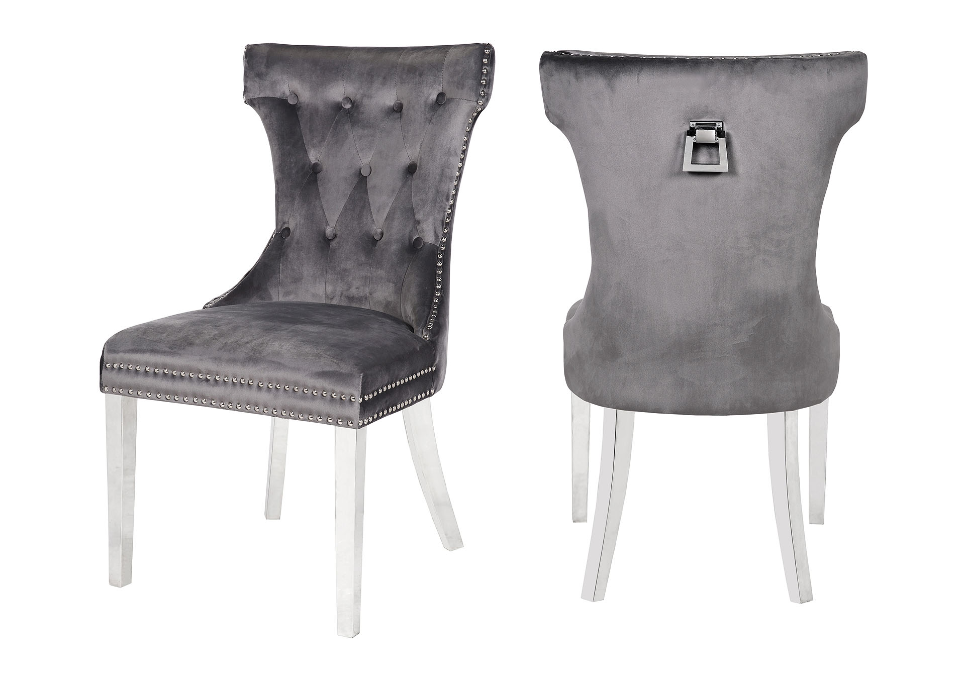 Rita Dark Gray Accent Chairs / Dining Chairs image 1