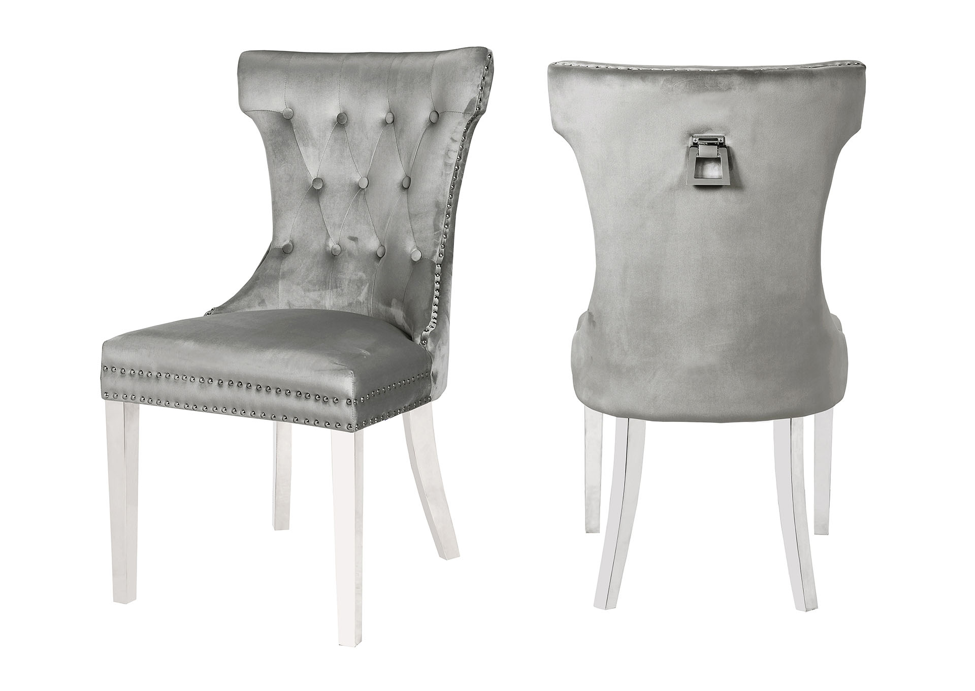 Rita Light Gray Accent Chairs / Dining Chairs, image size:1920x1361