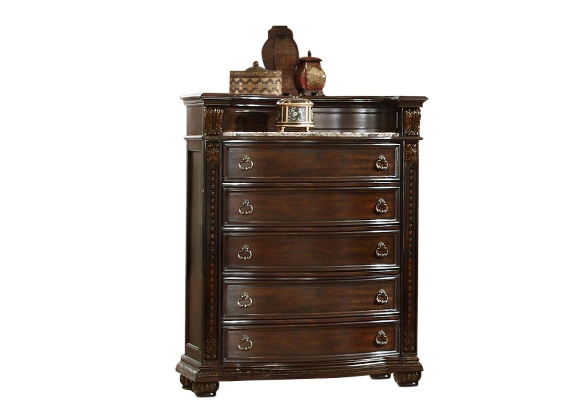 Roma Dark Walnut Chest image 1