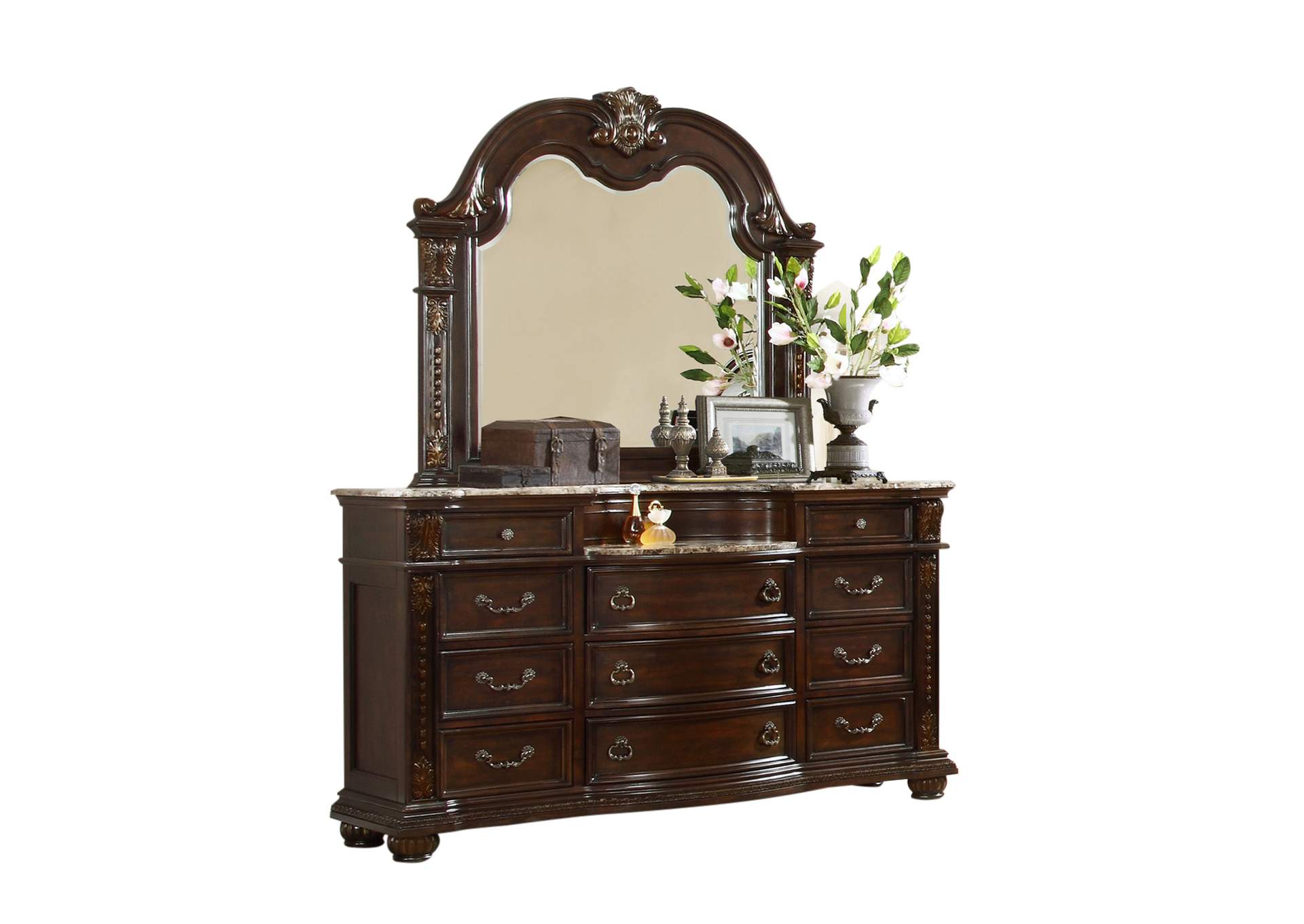 Roma Dark Walnut Dresser image 1