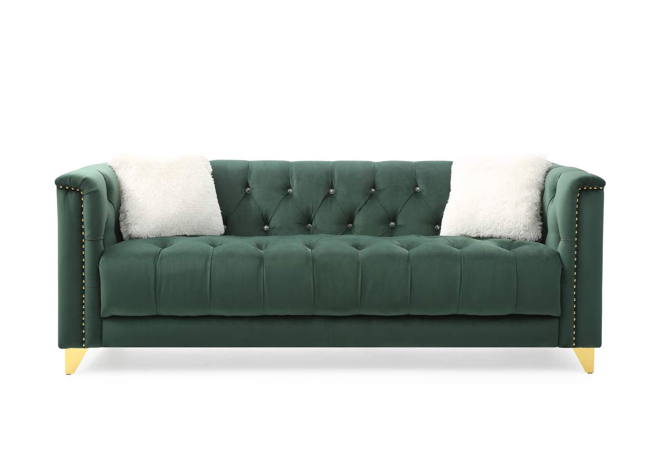 Russell Green Sofa image 1