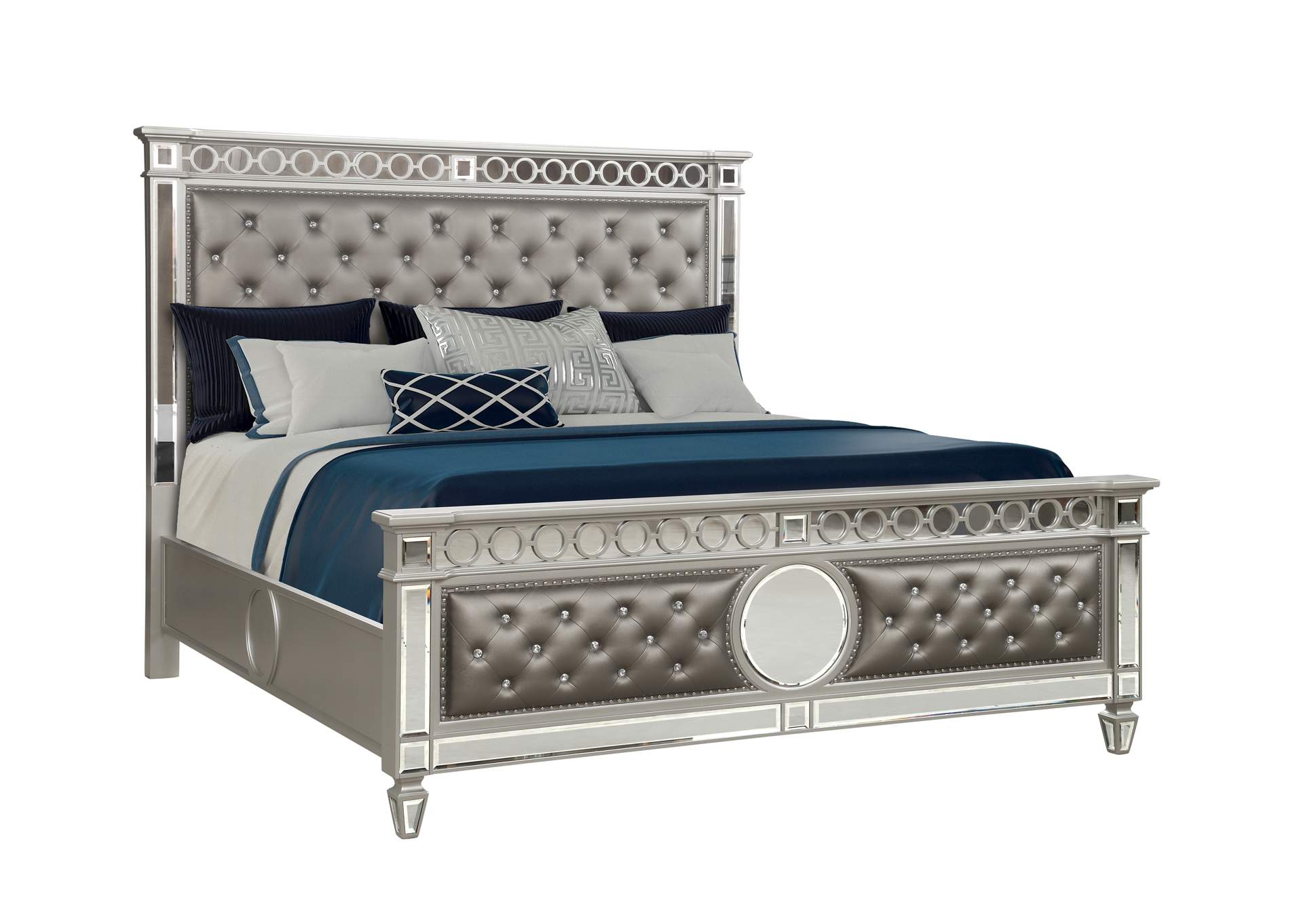 Symphony Silver Queen Bed image 1