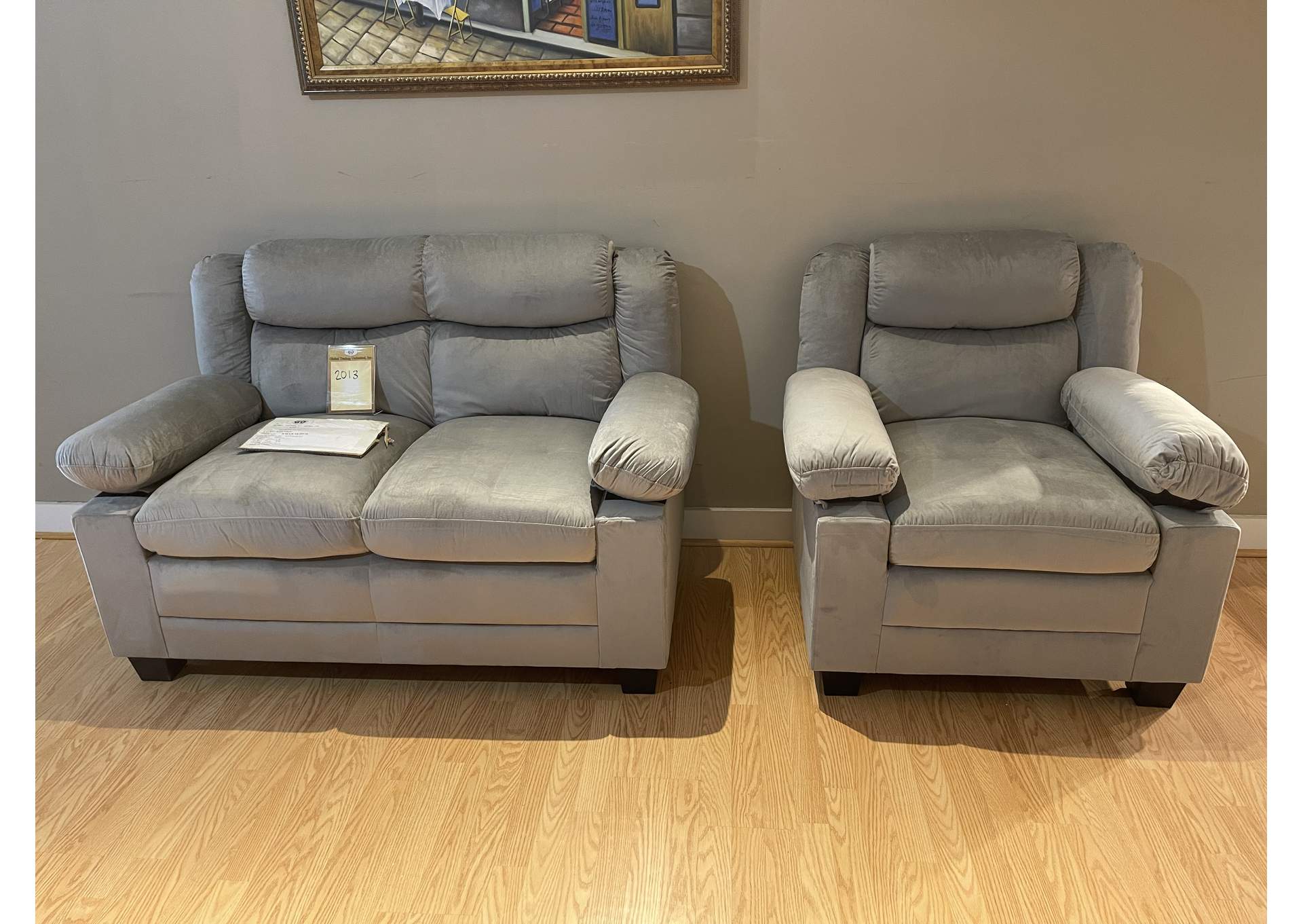 2013 Grey Loveseat image 1