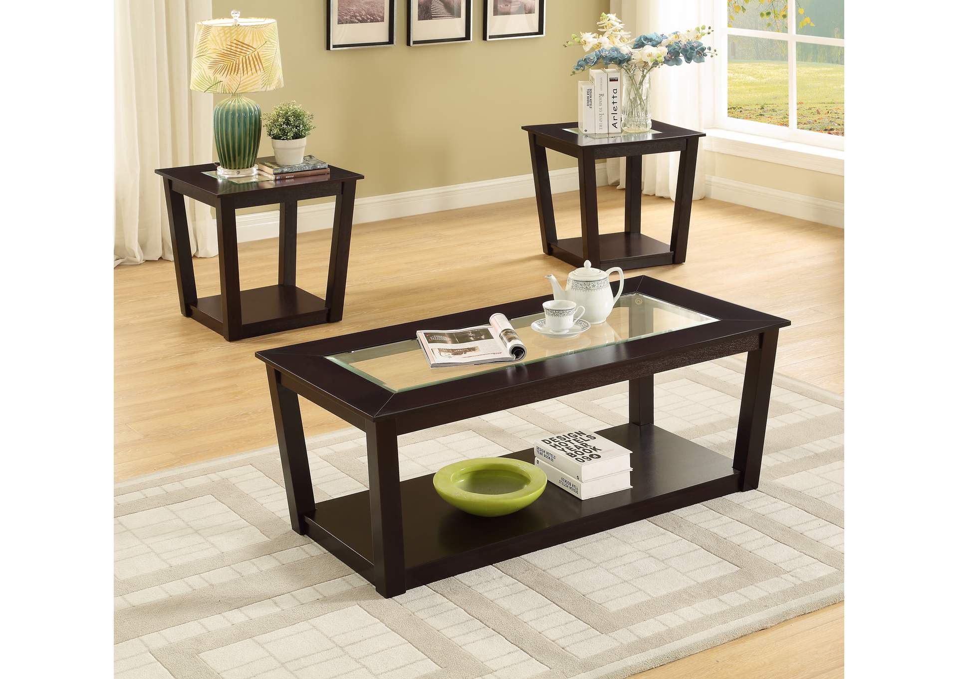 3375 3 Piece Coffee Table Set image 1