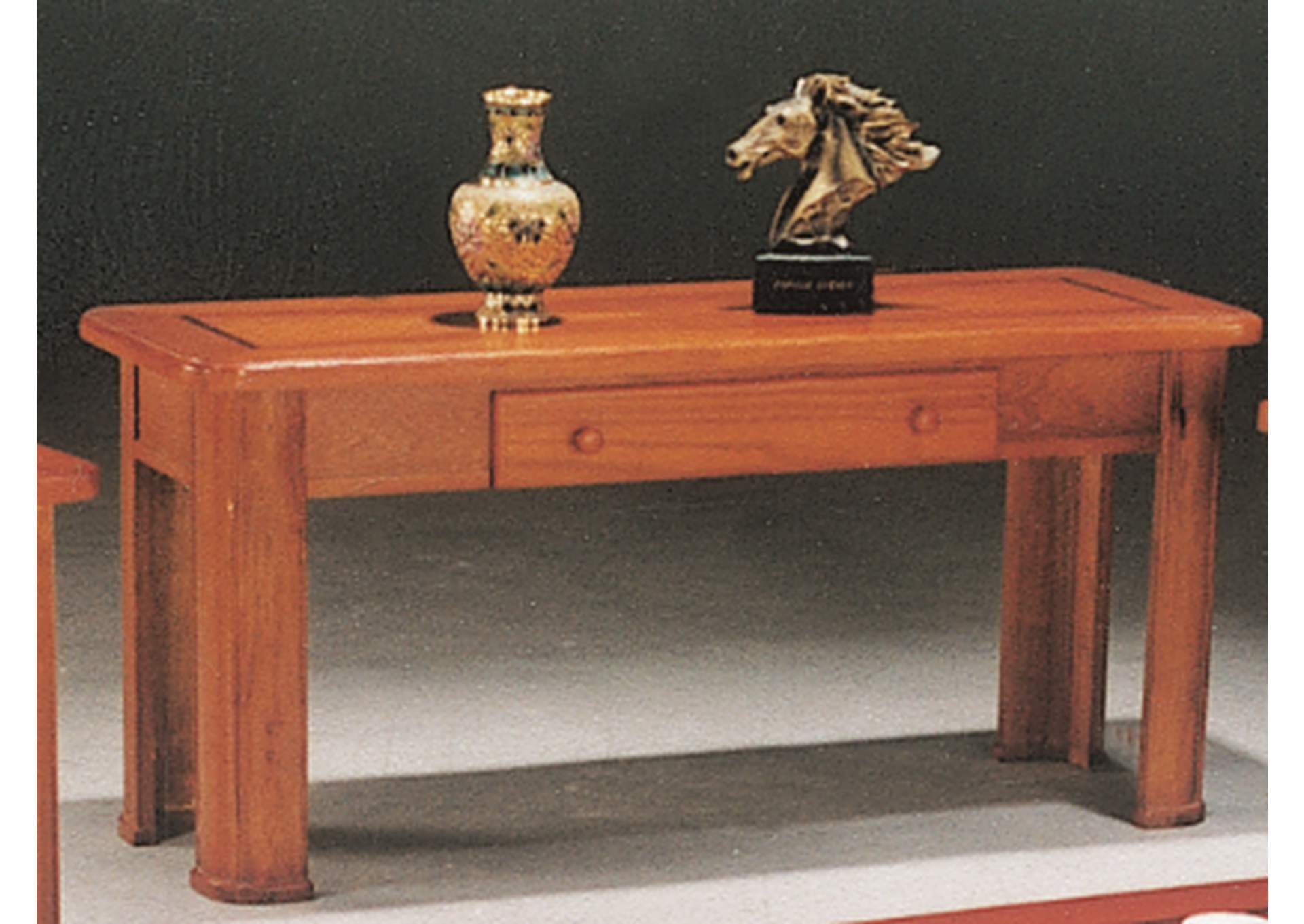 3381S Oak Sofa Table image 1