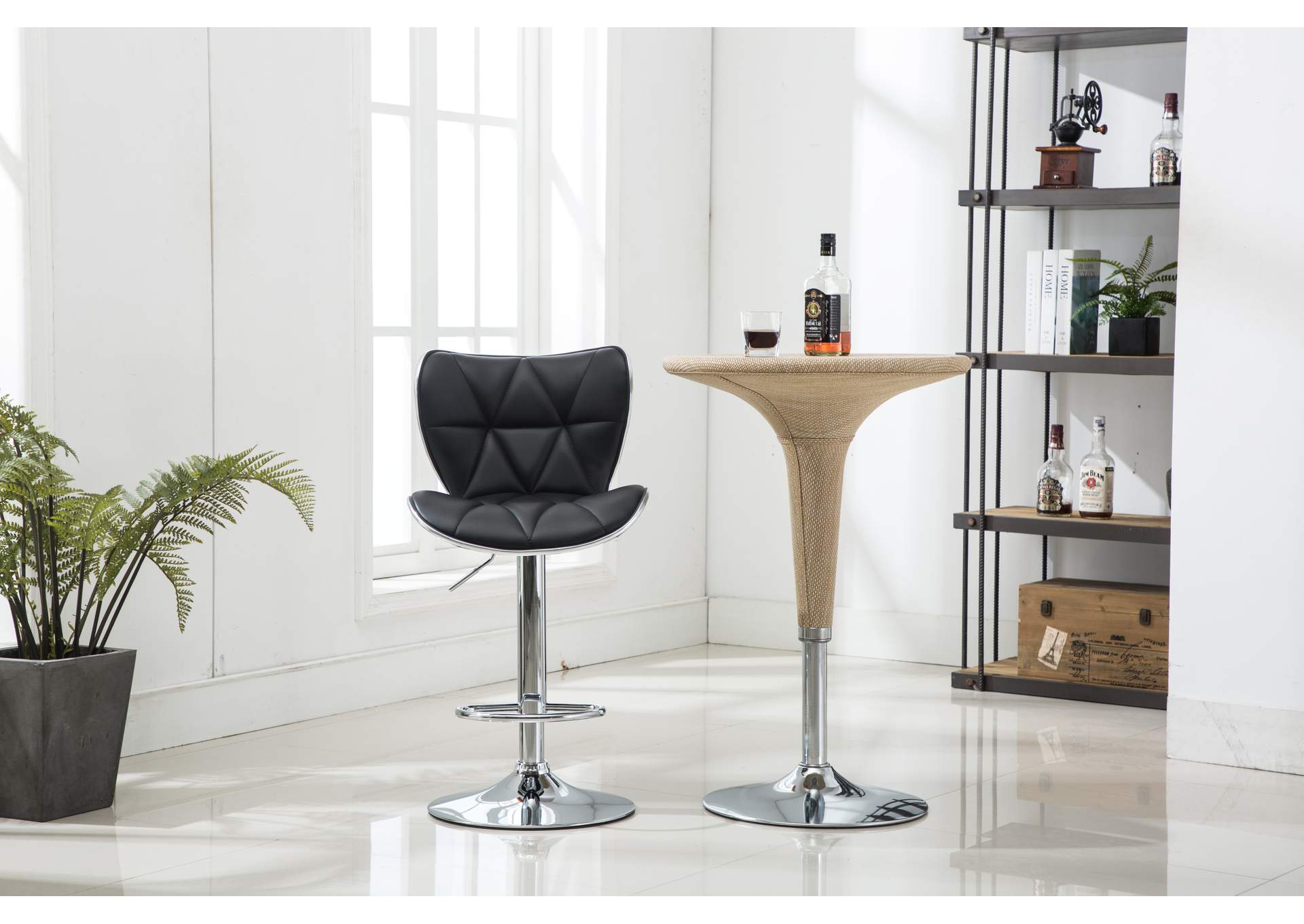3401S Black Bar Stool 2 In 1 Box image 1