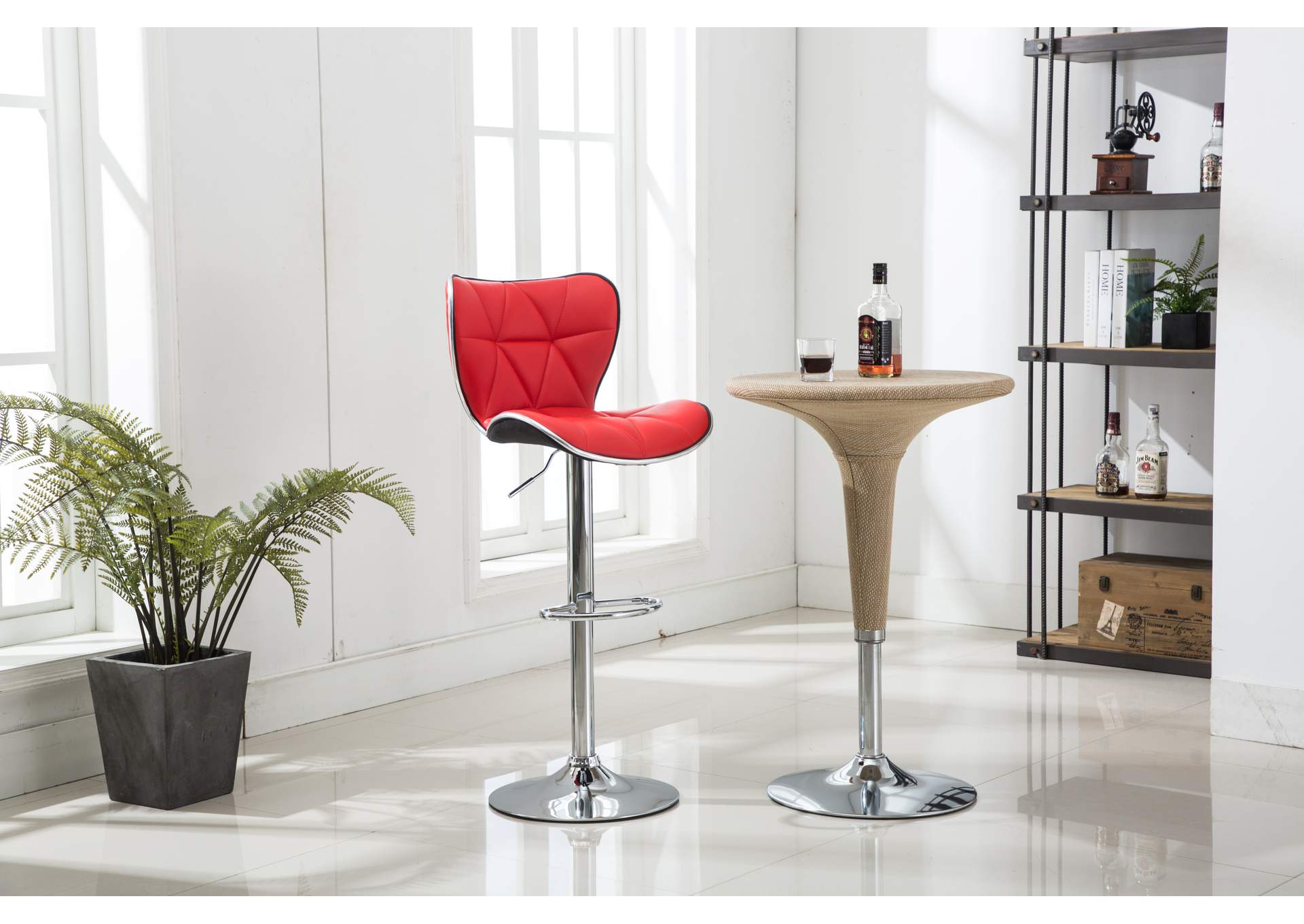 3401S Red Bar Stool 2 In 1 Box image 1